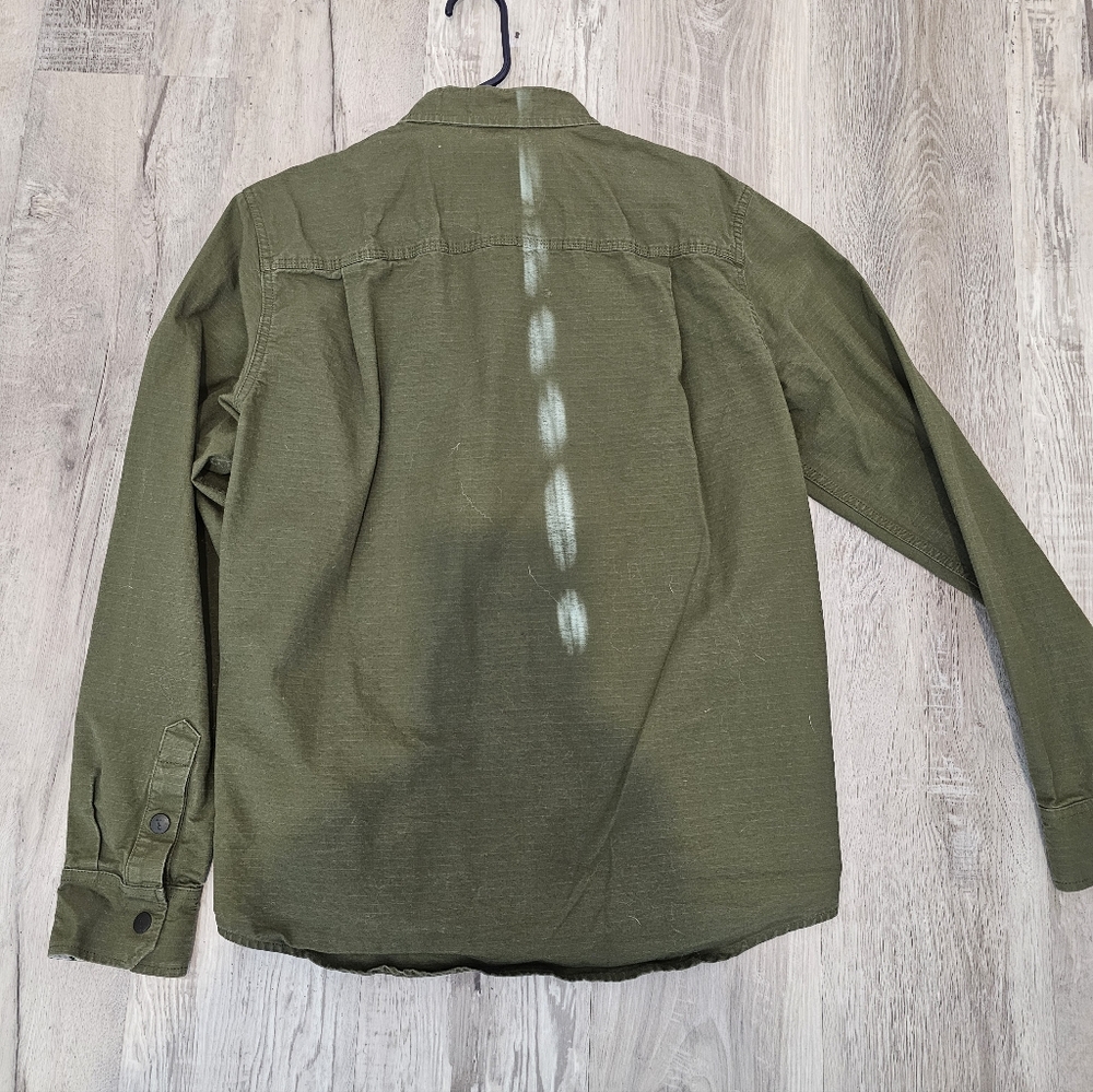 Pladra Olive Button Down Medium - image 2